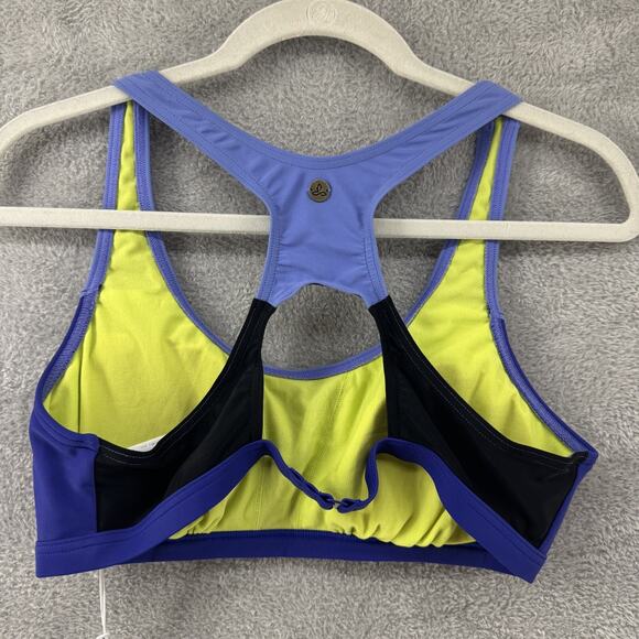 Prana Swim Set Women L Blue Isma Top Racer Back Padded Rai Swim Short New - Picture 3 of 14